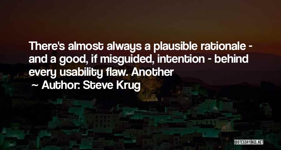 Rationale Quotes By Steve Krug