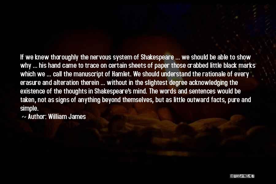 Rationale Quotes By William James