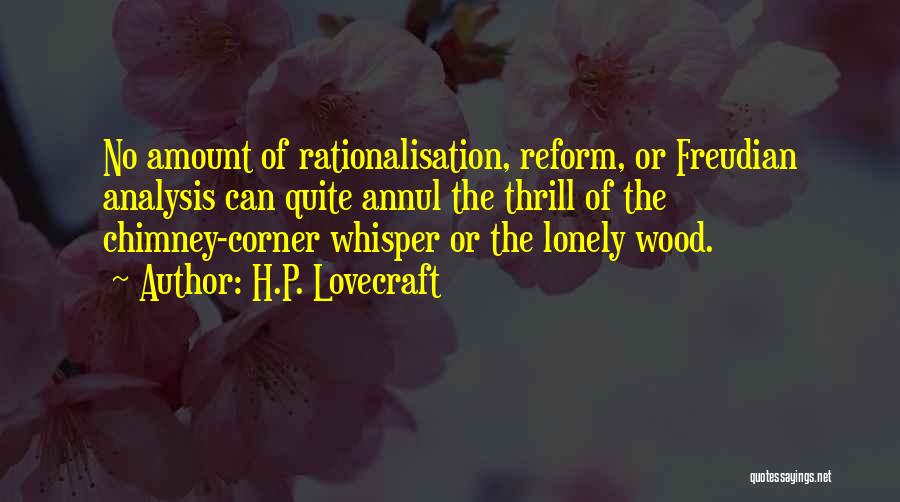 Rationalisation Quotes By H.P. Lovecraft