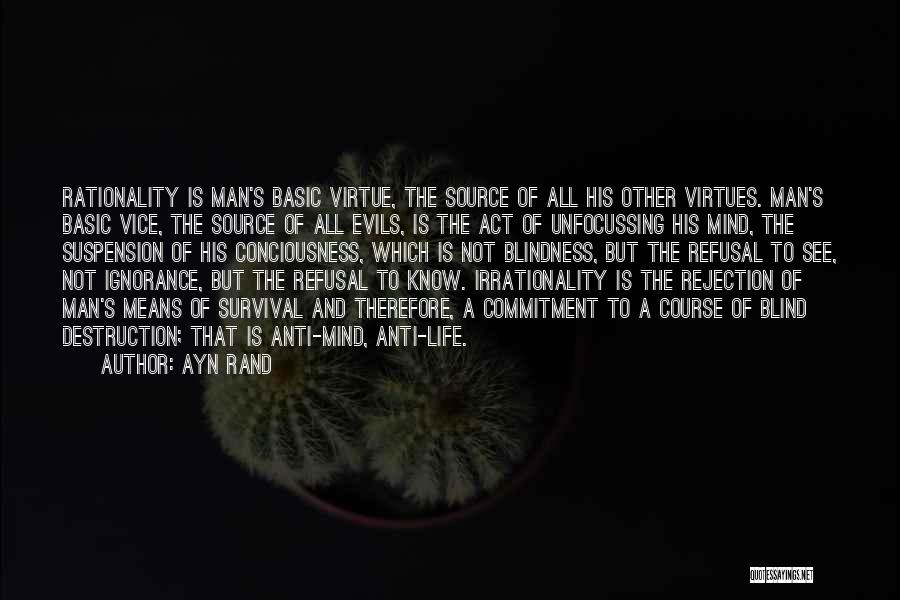 Rationality Quotes By Ayn Rand