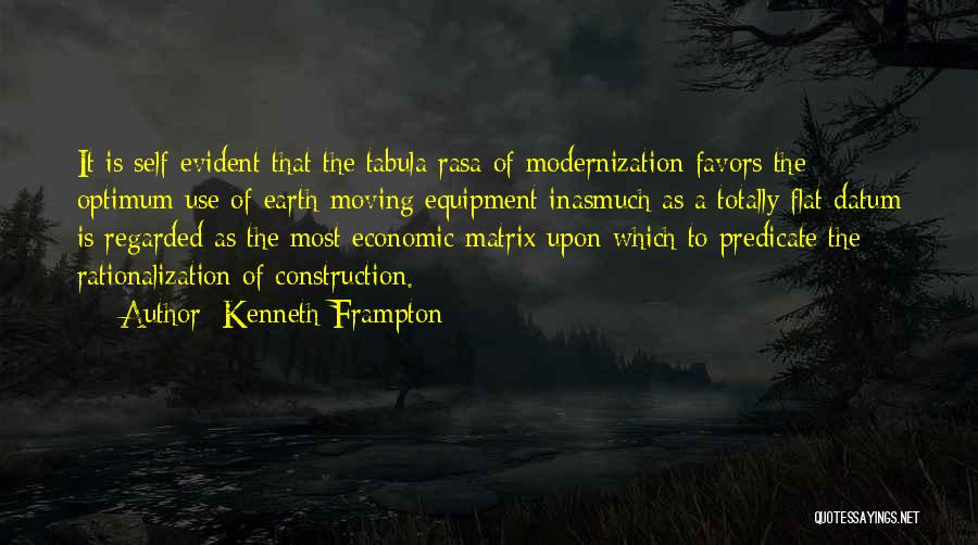 Rationalization Quotes By Kenneth Frampton