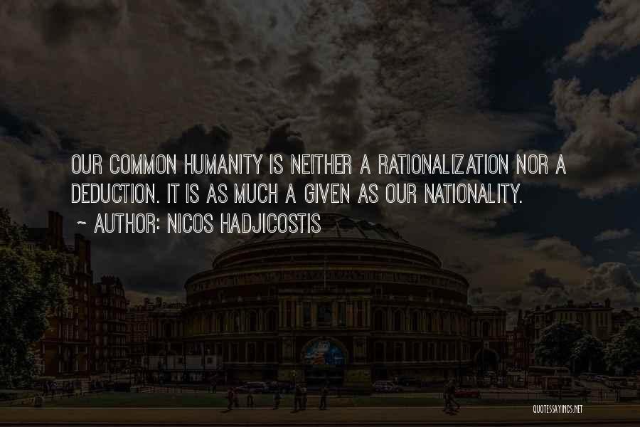 Rationalization Quotes By Nicos Hadjicostis