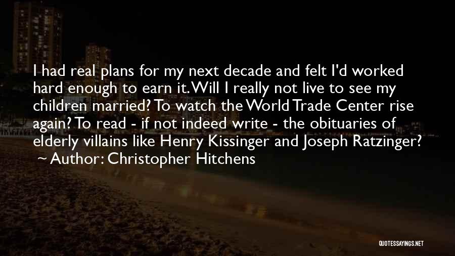 Ratzinger Quotes By Christopher Hitchens