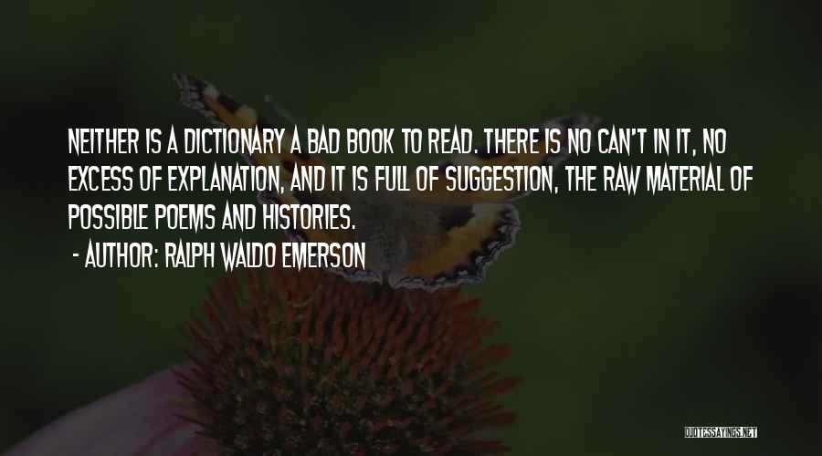 Raw Book Quotes By Ralph Waldo Emerson