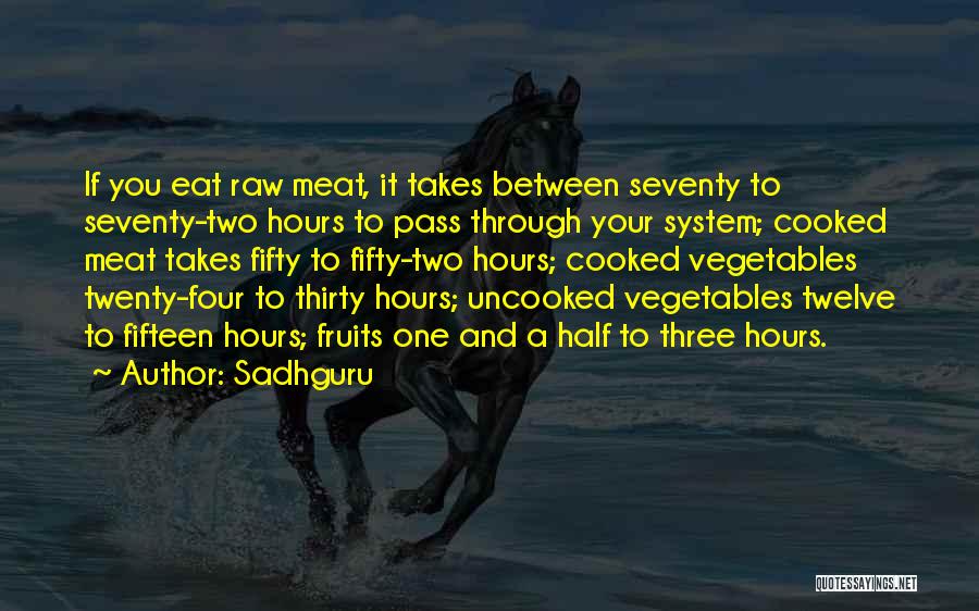 Raw Meat Quotes By Sadhguru