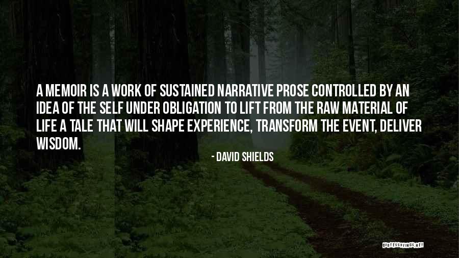 Raw Quotes By David Shields