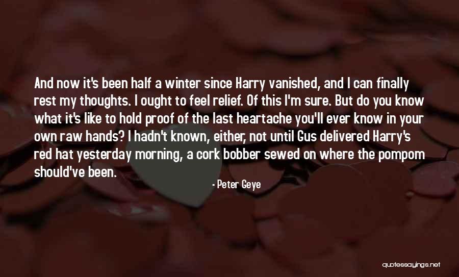 Raw Quotes By Peter Geye