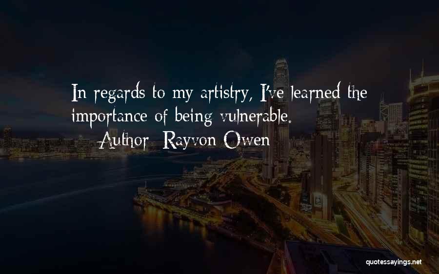 Rayvon Owen Quotes 255530