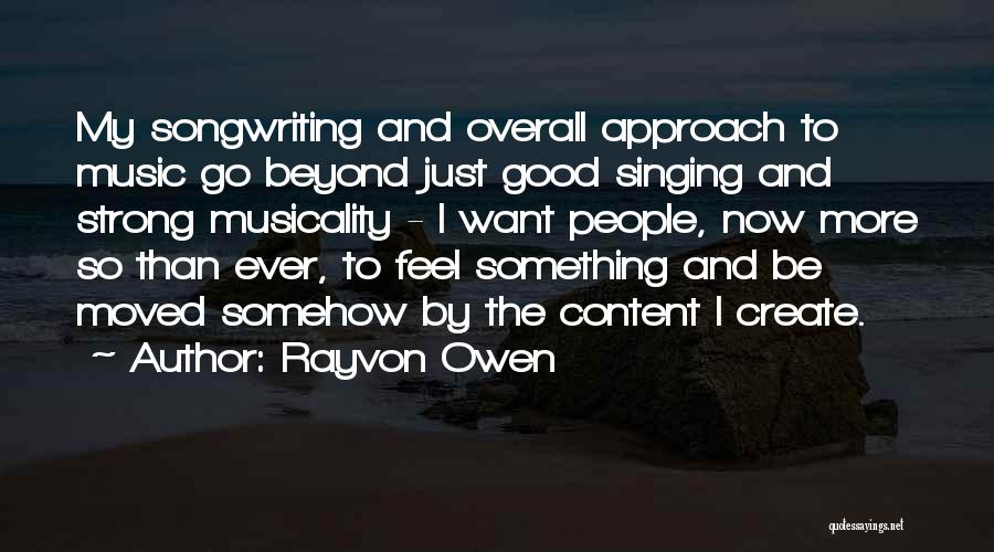 Rayvon Owen Quotes 822726