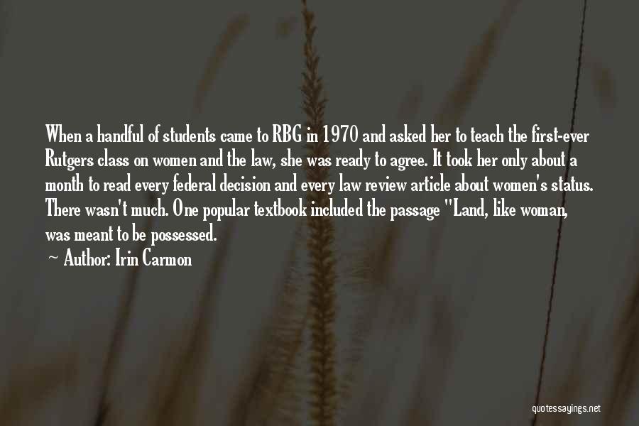 Rbg Quotes By Irin Carmon