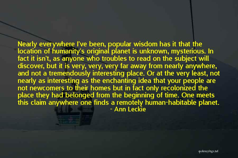 Re Enchanting Humanity Quotes By Ann Leckie Re Enchanting Humanity Quotes By Ann Leckie