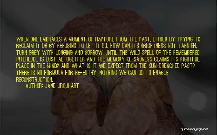 Re Entry Quotes By Jane Urquhart