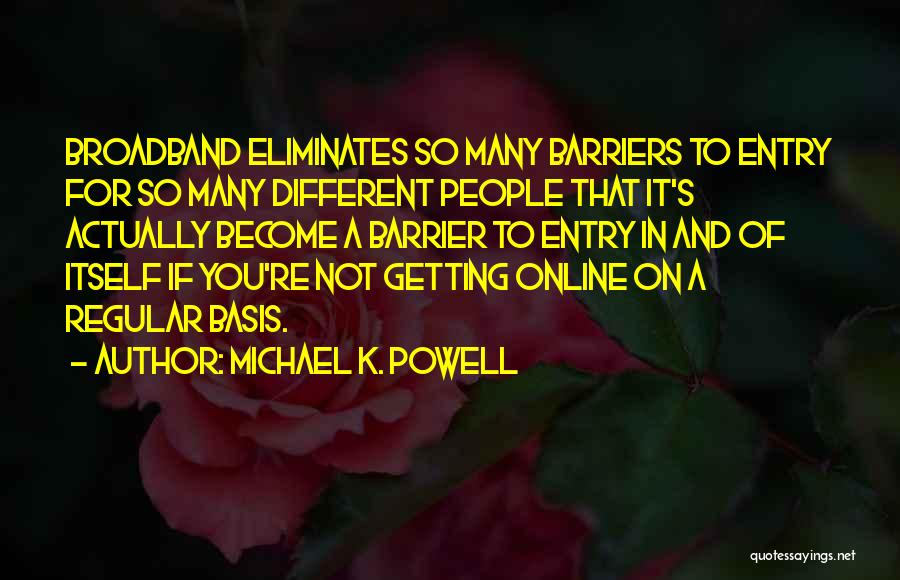 Re Entry Quotes By Michael K. Powell