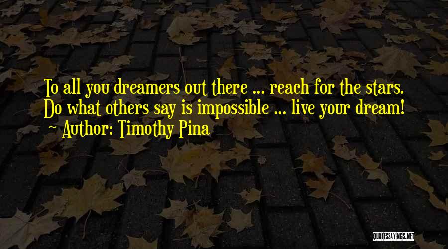 Reach The Stars Quotes By Timothy Pina