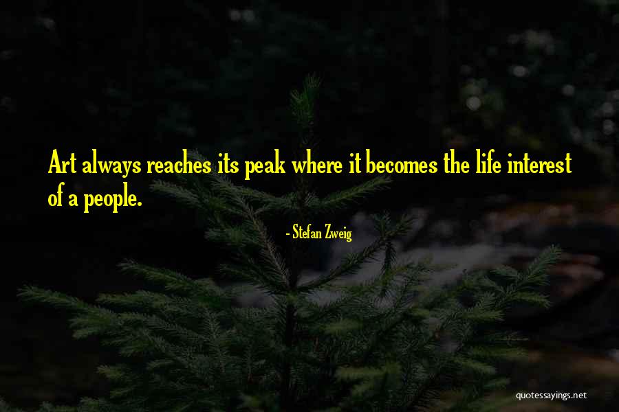 Reaches A Peak Quotes By Stefan Zweig