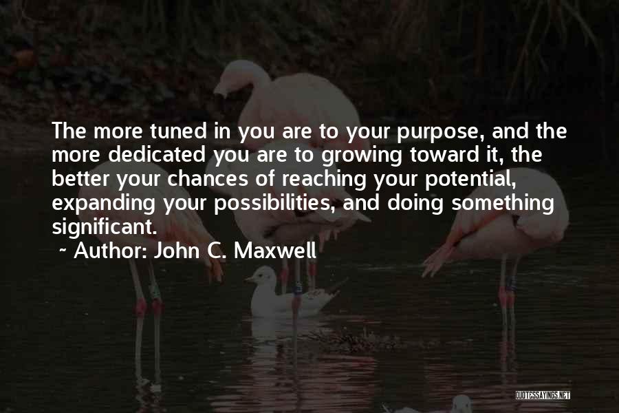 Reaching Potential Quotes By John C. Maxwell