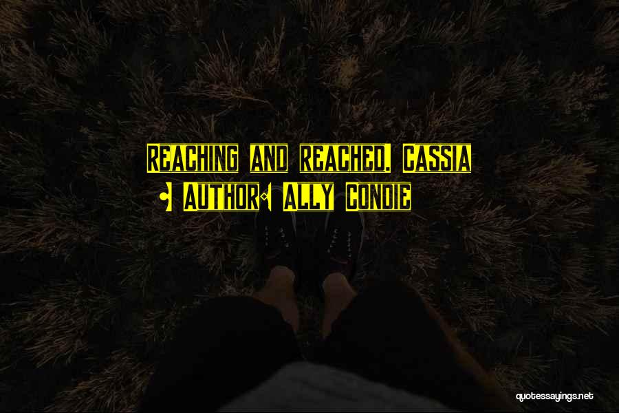 Reaching The End Quotes By Ally Condie