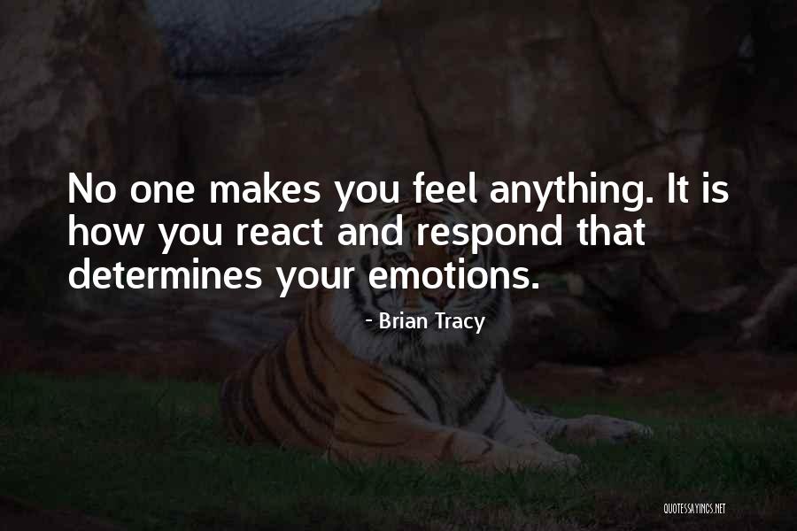 React Respond Quotes By Brian Tracy