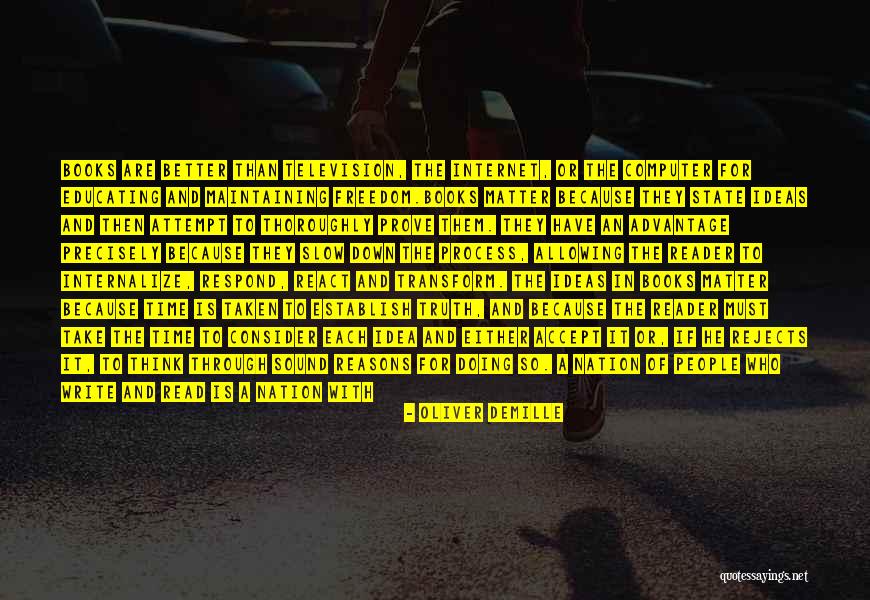 React Respond Quotes By Oliver DeMille React Respond Quotes By Oliver DeMille
