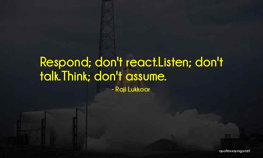 React Respond Quotes By Raji Lukkoor