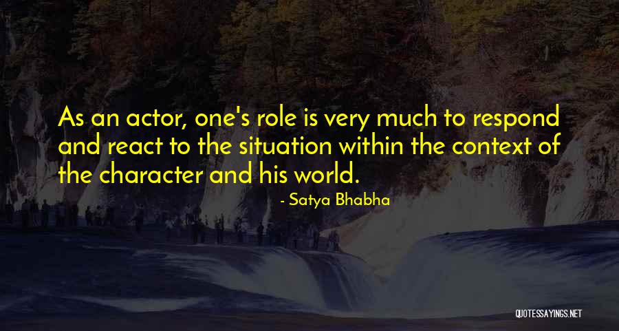 React Respond Quotes By Satya Bhabha