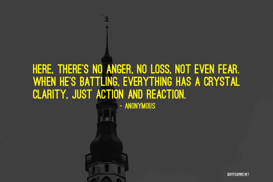 Reaction Action Quotes By Anonymous