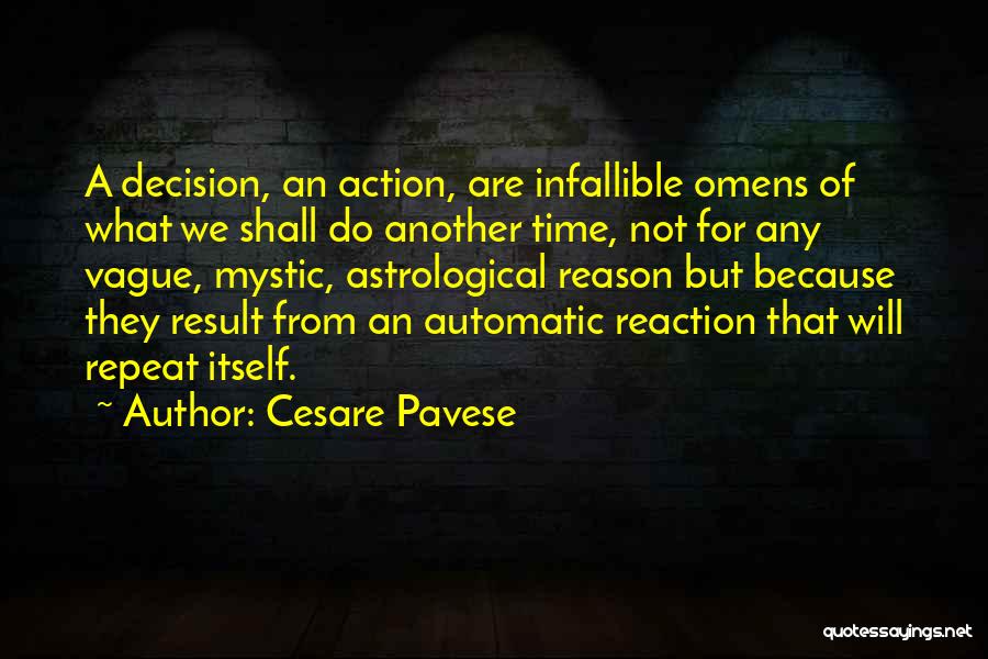 Reaction Action Quotes By Cesare Pavese