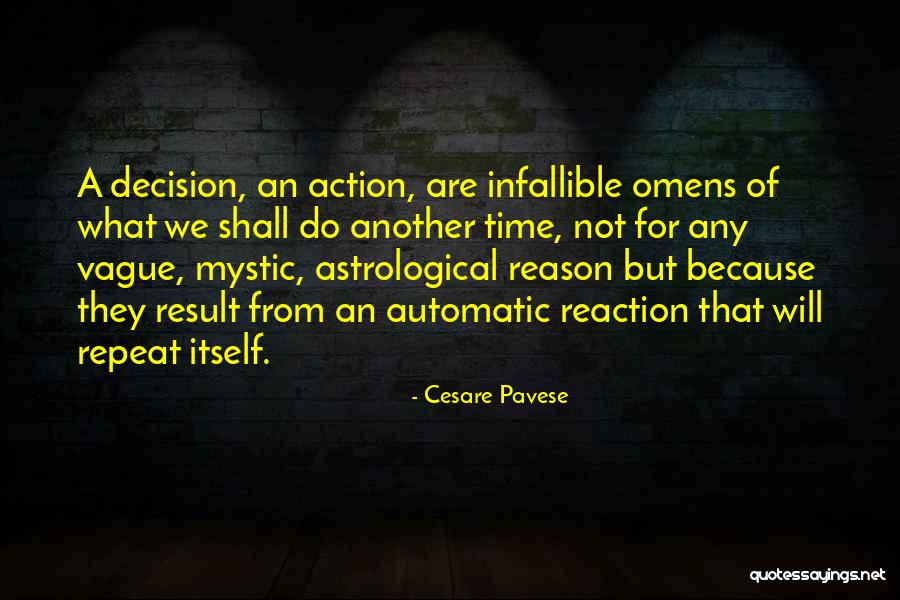 Reaction Action Quotes By Cesare Pavese