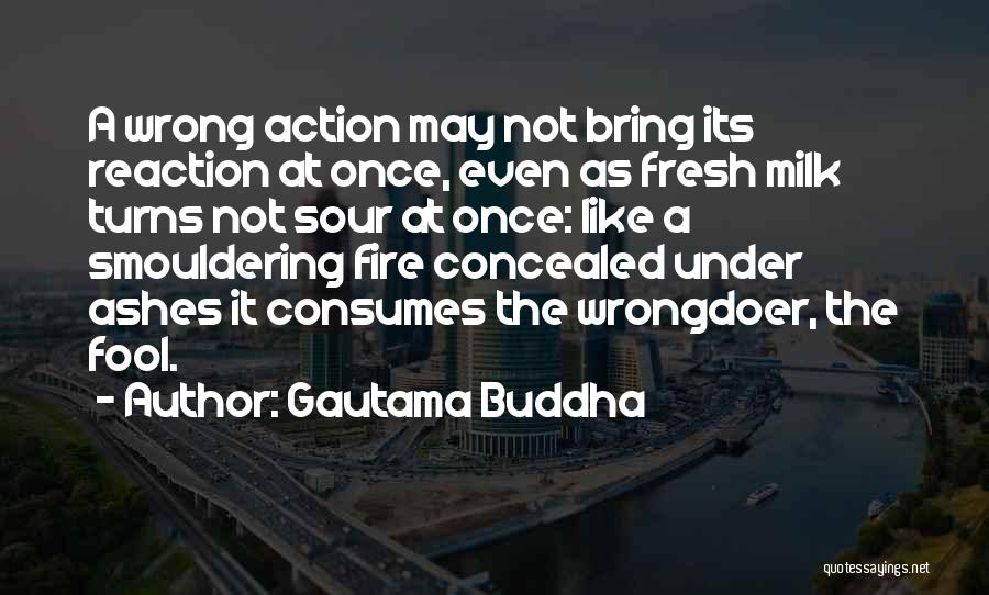 Reaction Action Quotes By Gautama Buddha
