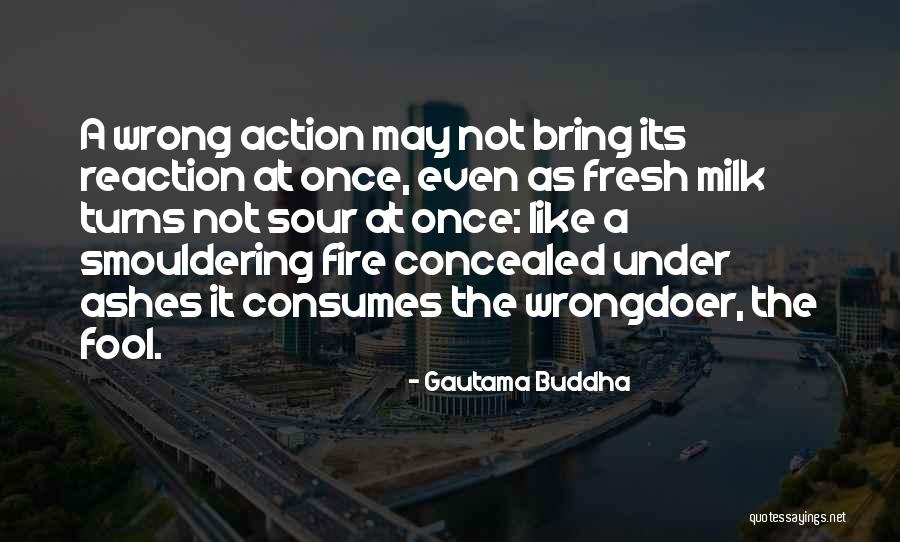 Reaction Action Quotes By Gautama Buddha