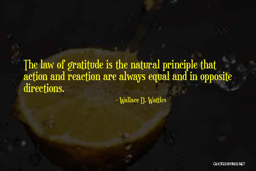 Reaction Action Quotes By Wallace D. Wattles