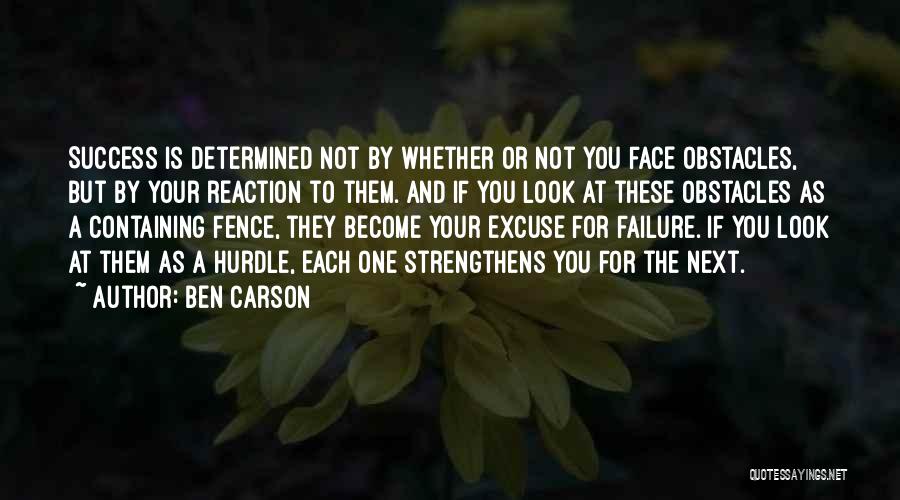 Reaction To Failure Quotes By Ben Carson