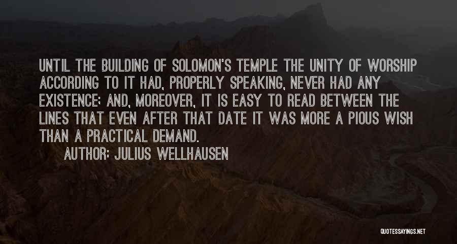 Read Between The Lines Quotes By Julius Wellhausen