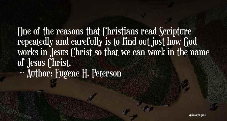 Read Carefully Quotes By Eugene H. Peterson