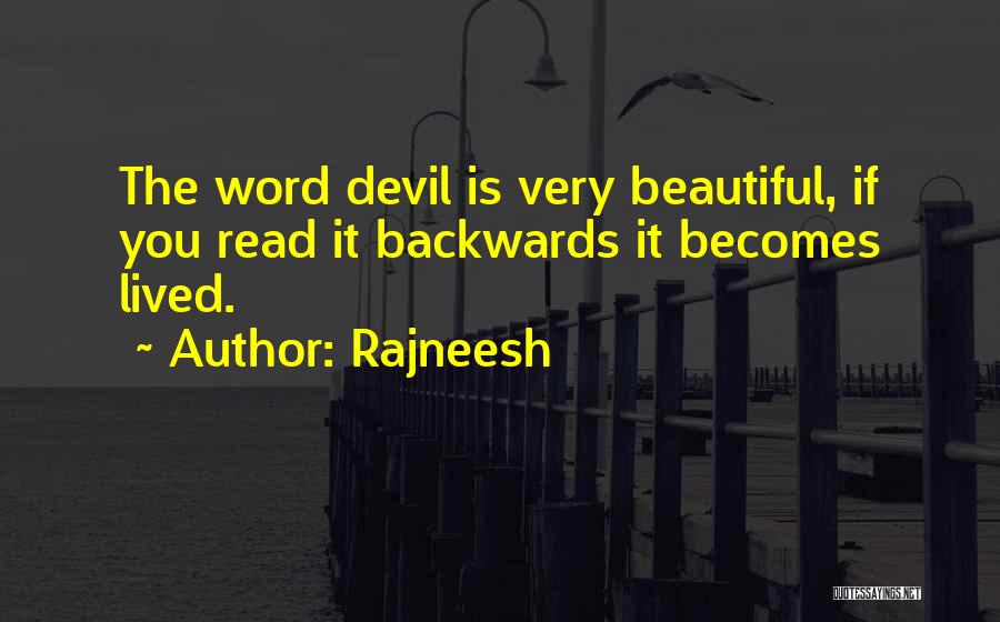 Read It Backwards Quotes By Rajneesh