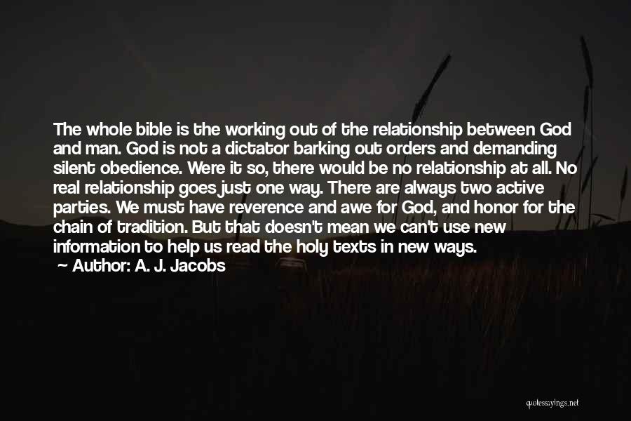 Read The Bible Quotes By A. J. Jacobs
