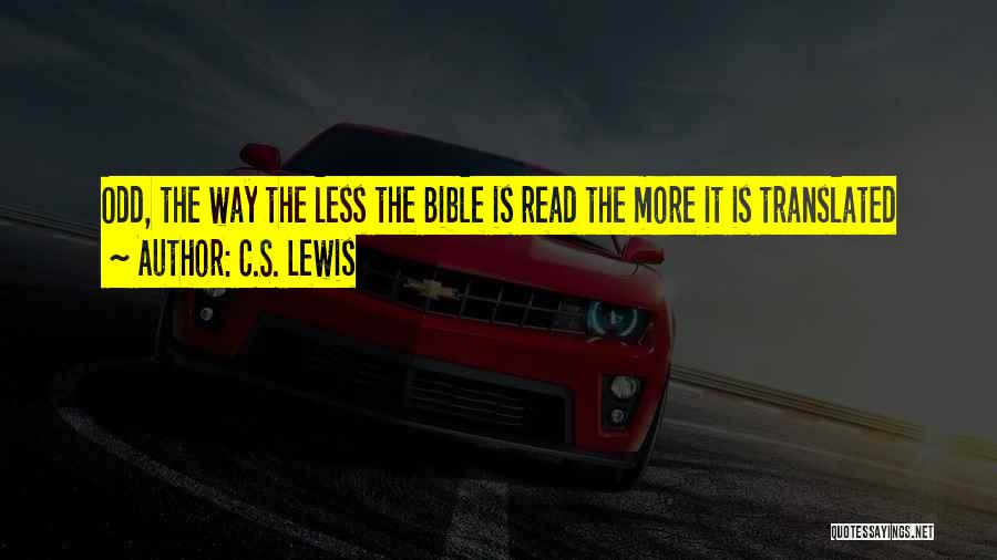 Read The Bible Quotes By C.S. Lewis