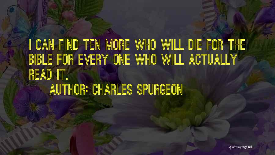 Read The Bible Quotes By Charles Spurgeon