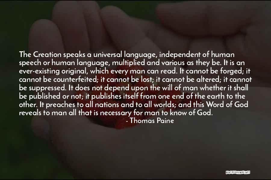 Read The Word Of God Quotes By Thomas Paine Read The Word Of God Quotes By Thomas Paine