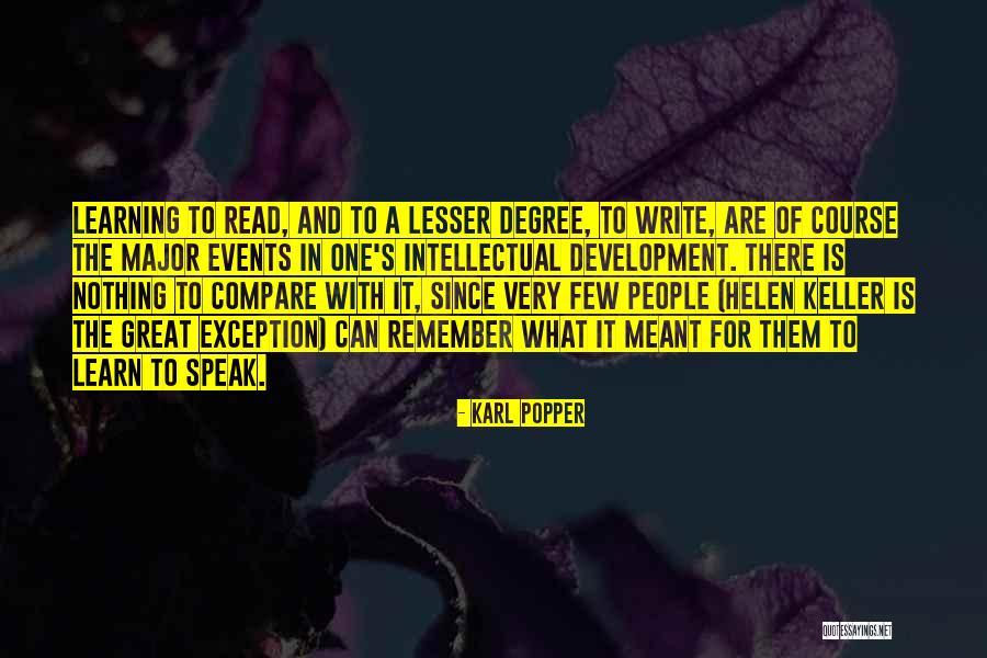 Read To Learn Quotes By Karl Popper
