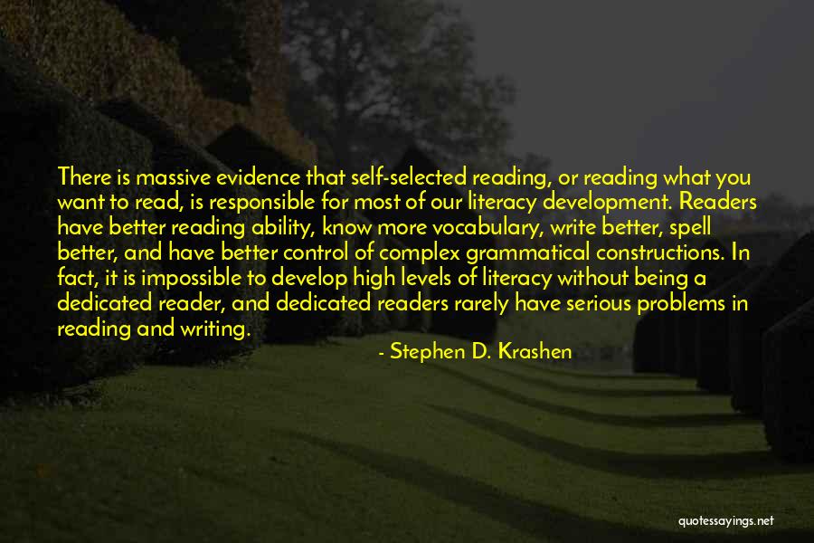 Reader Problems Quotes By Stephen D. Krashen Reader Problems Quotes By Stephen D. Krashen