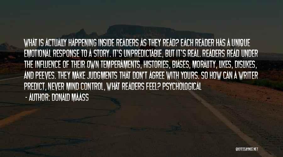 Reader Response Quotes By Donald Maass