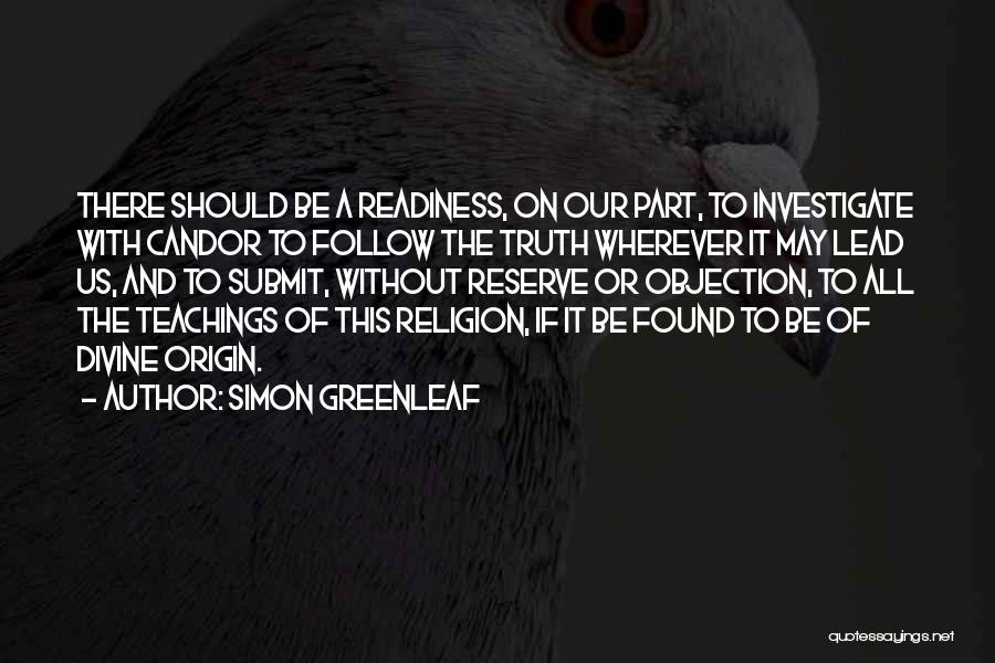 Readiness Quotes By Simon Greenleaf