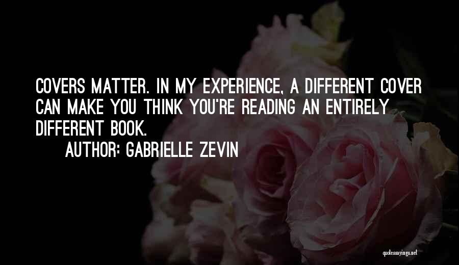 Reading A Book By Its Cover Quotes By Gabrielle Zevin