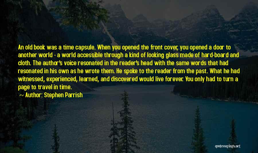 Reading A Book By Its Cover Quotes By Stephen Parrish