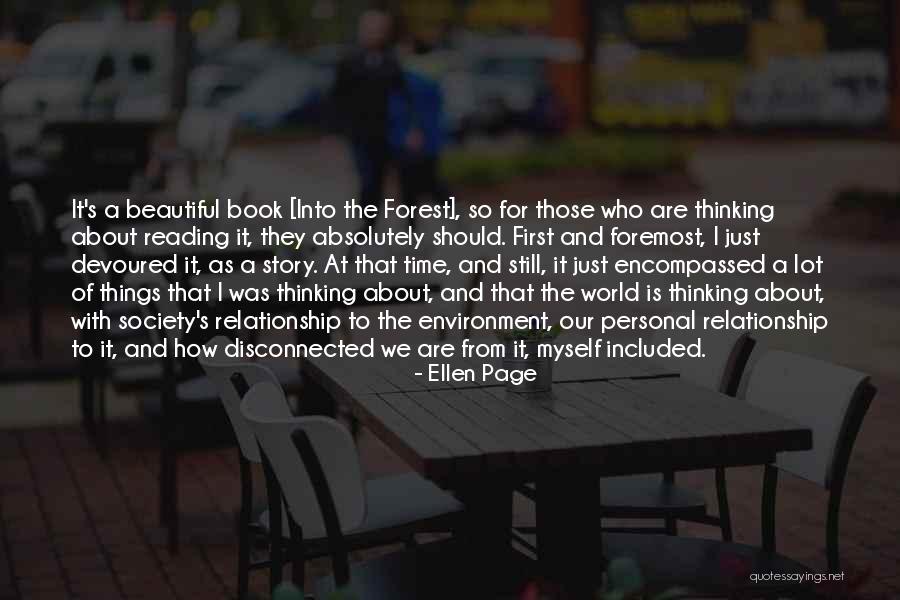 Reading A Book For The First Time Quotes By Ellen Page