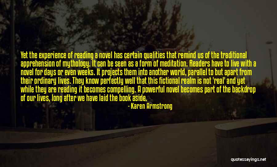 Reading A Novel Quotes By Karen Armstrong