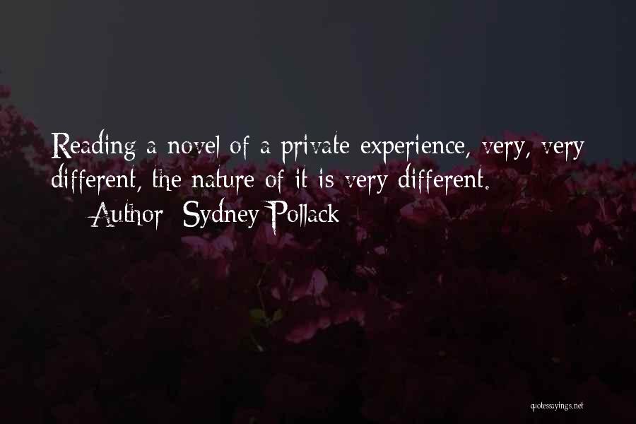 Reading A Novel Quotes By Sydney Pollack