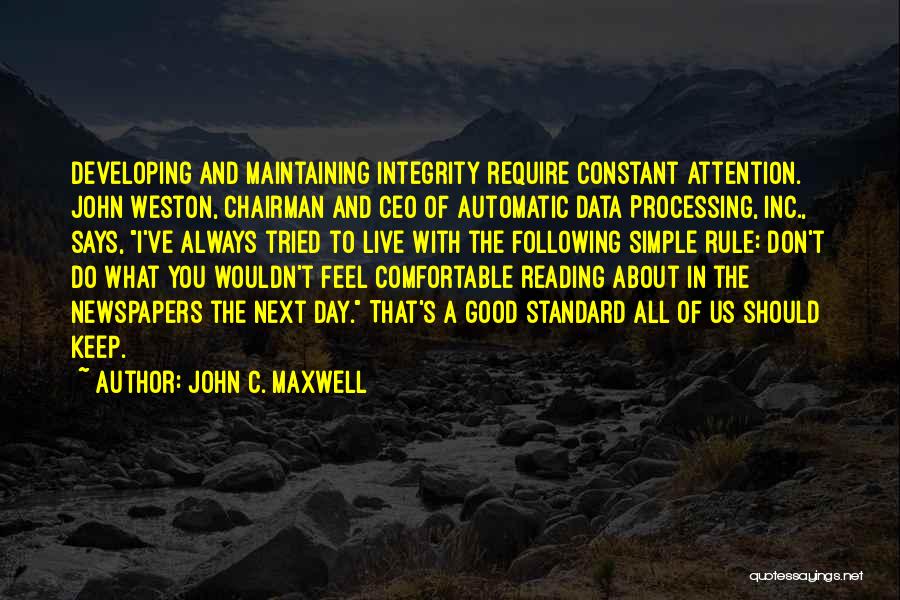 Reading All Day Quotes By John C. Maxwell