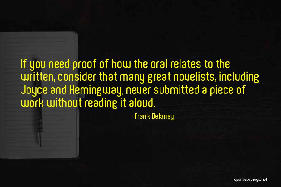 Reading Aloud Quotes By Frank Delaney Reading Aloud Quotes By Frank Delaney